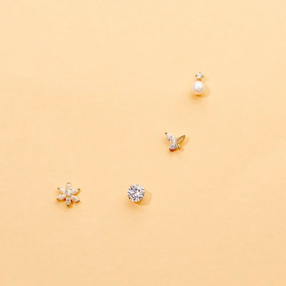 Marc Orian Bijoux Perles|Boucles D'Oreilles Perle > Boucles D'oreilles Puces Eolande Or Jaune Perle De Culture