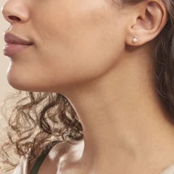 Marc Orian Bijoux Perles|Boucles D'Oreilles Perle > Boucles D'oreilles Puces Eolande Or Jaune Perle De Culture