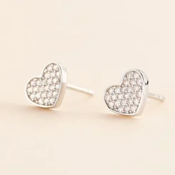 Marc Orian Bijoux Zirconium|Boucles D'Oreilles Argent > Boucles D'oreilles Puces Esperanza Argent Blanc Oxyde De Zirconium