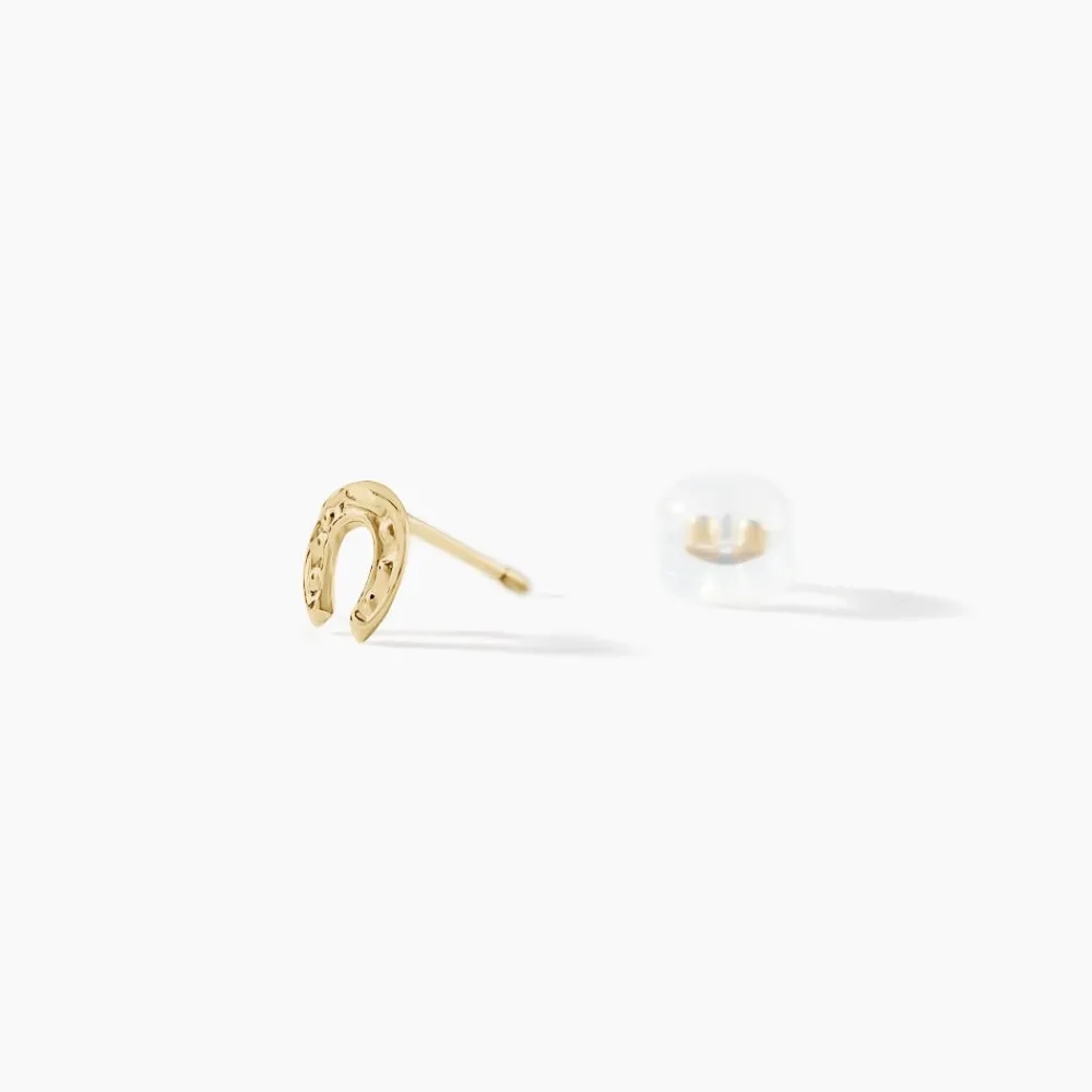 Marc Orian Bijoux Homme|Boucles D'Oreilles Homme > Boucles D'oreilles Puces Evanne Cheval Or Jaune