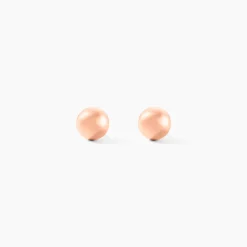 Boucles D'oreilles Puces Fidelia Boule Or Rose