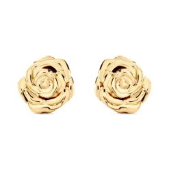 Boucles D'oreilles Puces Fioralba Plaqué Or Jaune
