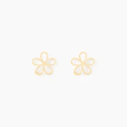 Marc Orian Boucles D'Oreilles Fleur|Bijoux Homme > Boucles D'oreilles Puces Friðrika Or Jaune