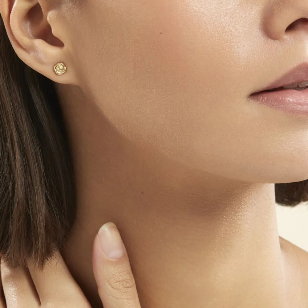 Marc Orian Boucles D'Oreilles Fleur|Boucles D'Oreilles Or > Boucles D'oreilles Puces Gennaro Fleur Or Jaune