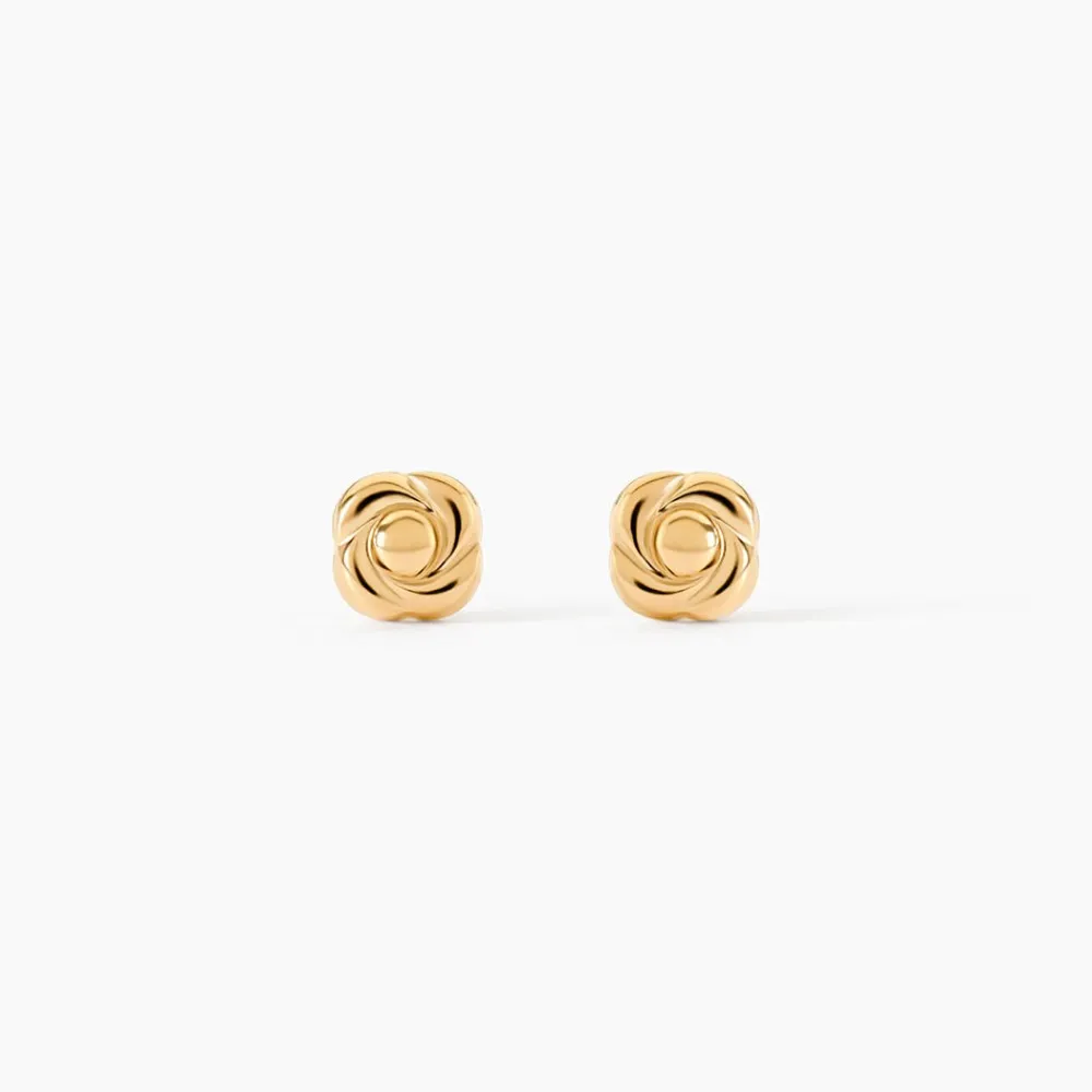 Marc Orian Boucles D'Oreilles Fleur|Boucles D'Oreilles Or > Boucles D'oreilles Puces Gennaro Fleur Or Jaune