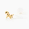 Boucles D'oreilles Puces Gerd Cheval Or Jaune