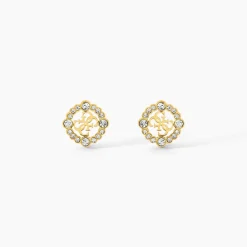 GUESS BIJOUX Bijoux Zirconium|Boucles D'Oreilles Acier Inoxydable > Boucles D'Oreilles Puces Guess Tiny Dancer Acier Jaune Oxyde De Zirconium