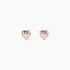 Marc Orian Bijoux Zirconium|Bijoux Homme > Boucles D'oreilles Puces Kadidjatou Or Rose Oxyde De Zirconium