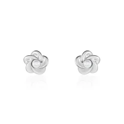 Boucles D'oreilles Puces Kanani Argent Blanc Perle De Culture