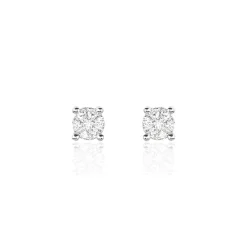 Marc Orian Bijoux Or|Boucles D'Oreilles Mariage > Boucles D'oreilles Puces Kate Or Blanc Diamant