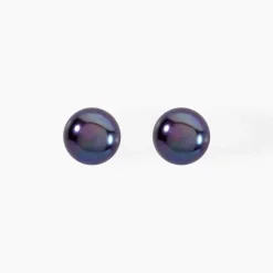 Boucles D'oreilles Puces Kesya Or Jaune Perle De Culture