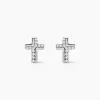 Marc Orian Bijoux Zirconium|Boucles D'Oreilles Argent > Boucles D'oreilles Puces Lola-rose Argent Blanc Oxyde De Zirconium