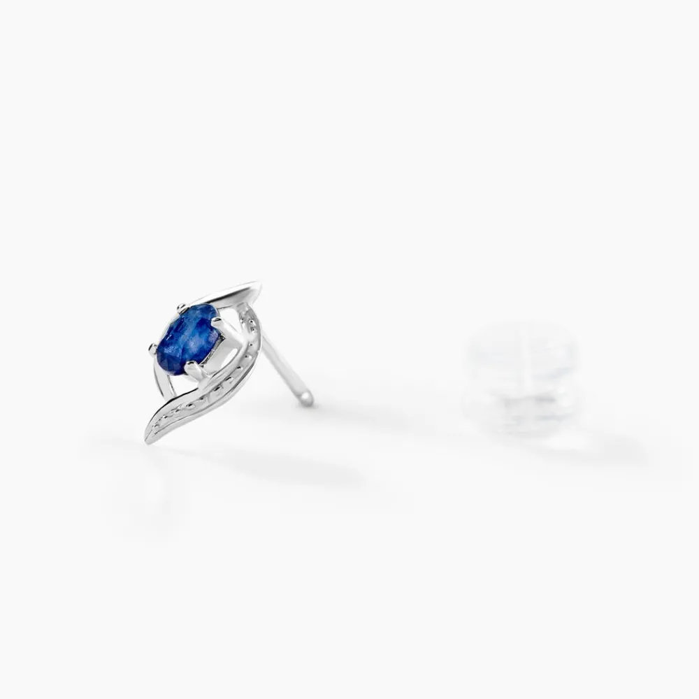 Marc Orian Cadeaux Mariage|Bijoux Or > Boucles D'oreilles Puces Lydia Or Blanc Saphir