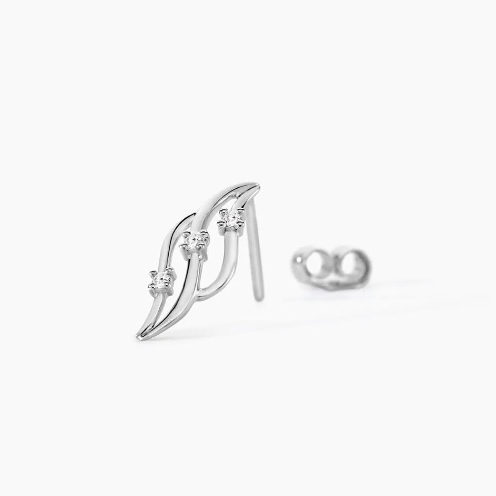 Marc Orian Pendantes|Bijoux Or > Boucles D'oreilles Puces Marnie Or Blanc Diamant