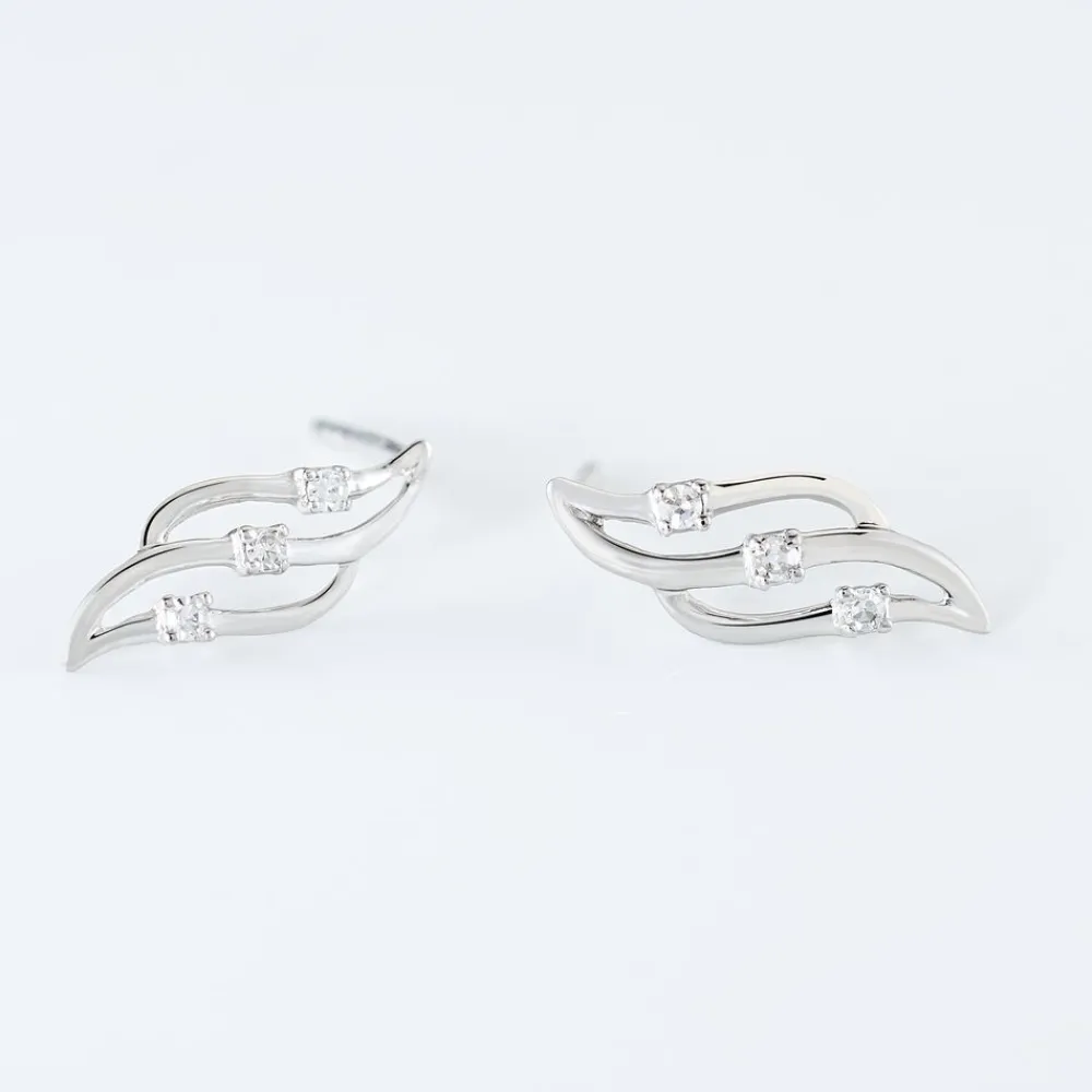 Marc Orian Pendantes|Bijoux Or > Boucles D'oreilles Puces Marnie Or Blanc Diamant