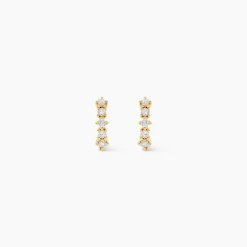 Marc Orian Cadeaux Mariage|Parures De Mariage > Boucles D'oreilles Puces Matleena Or Jaune Diamant Synthétique