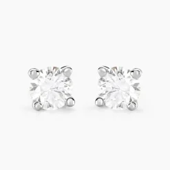 Marc Orian Boucles D'Oreilles Argent|Bijoux Diamant > Boucles D'oreilles Puces Maurane Argent Blanc Diamant Synthétique