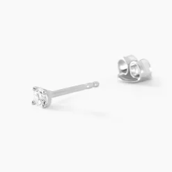 Marc Orian Boucles D'Oreilles Argent|Bijoux Diamant > Boucles D'oreilles Puces Maurane Argent Blanc Diamant Synthétique