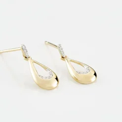 Marc Orian Pendantes|Boucles D'Oreilles > Boucles D'oreilles Puces Nirmala Or Jaune Diamant
