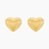 Boucles D'oreilles Puces Nolene Acier Jaune