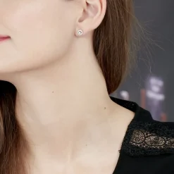 Marc Orian Parures De Mariage|Anniversaire De Mariage > Boucles D'oreilles Puces Nour-imen Or Blanc Diamant