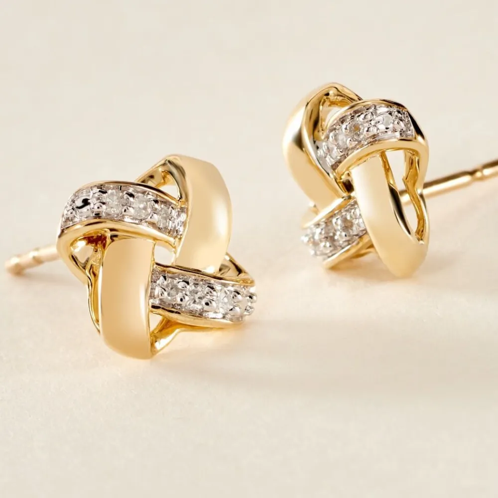 Marc Orian Cadeaux Mariage|Bijoux Diamant > Boucles D'oreilles Puces Nyree Or Jaune Diamant