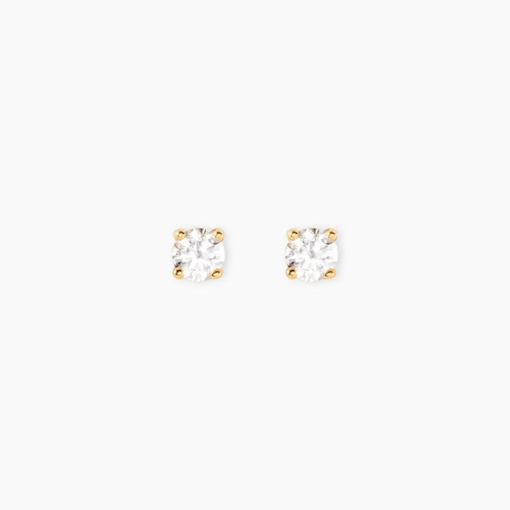 Marc Orian Cadeaux Mariage|Bijoux Or > Boucles D'Oreilles Puces One Or Jaune Diamants