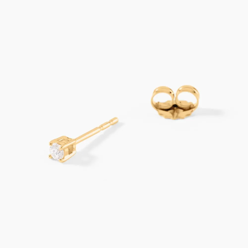 Marc Orian Cadeaux Mariage|Parures De Mariage > Boucles D'Oreilles Puces One Or Jaune Diamants