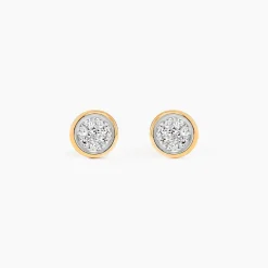 Marc Orian Parures De Mariage|Boucles D'Oreilles > Boucles D'oreilles Puces Or Jaune Diamants