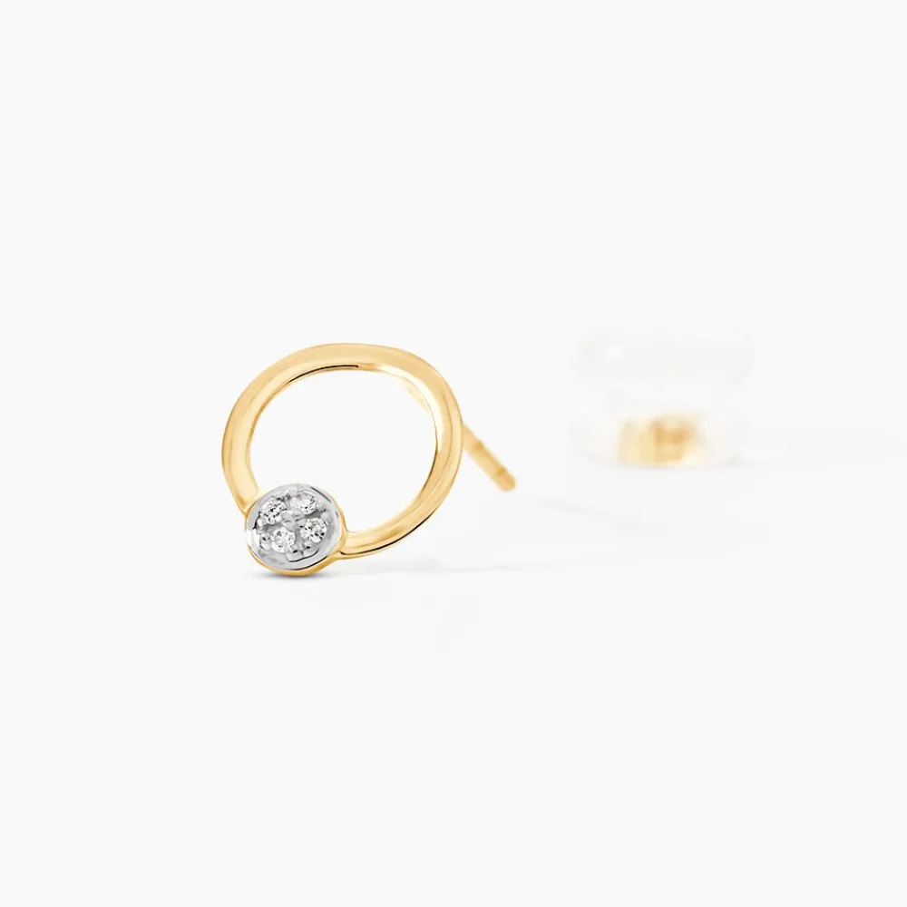 Marc Orian Bijoux Or|Bijoux Diamant > Boucles D'oreilles Puces Or Jaune Akiva Diamants