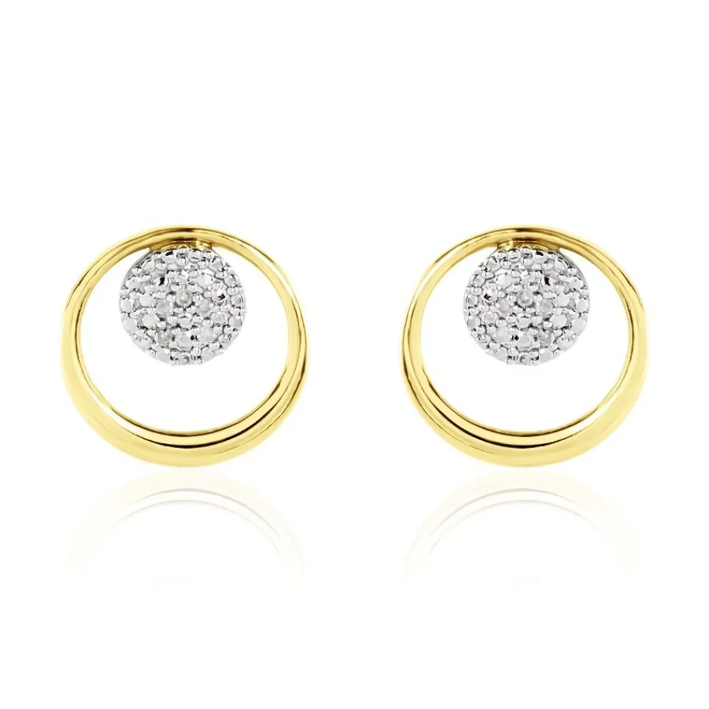Marc Orian Cadeaux Mariage|Bijoux Diamant > Boucles D'oreilles Puces Or Jaune Laberiane Diamants