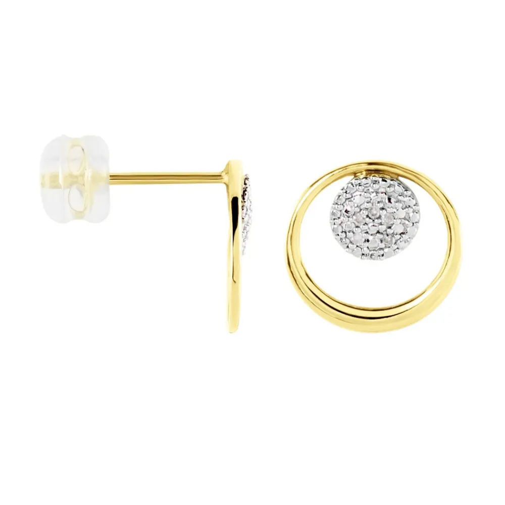 Marc Orian Cadeaux Mariage|Bijoux Diamant > Boucles D'oreilles Puces Or Jaune Laberiane Diamants