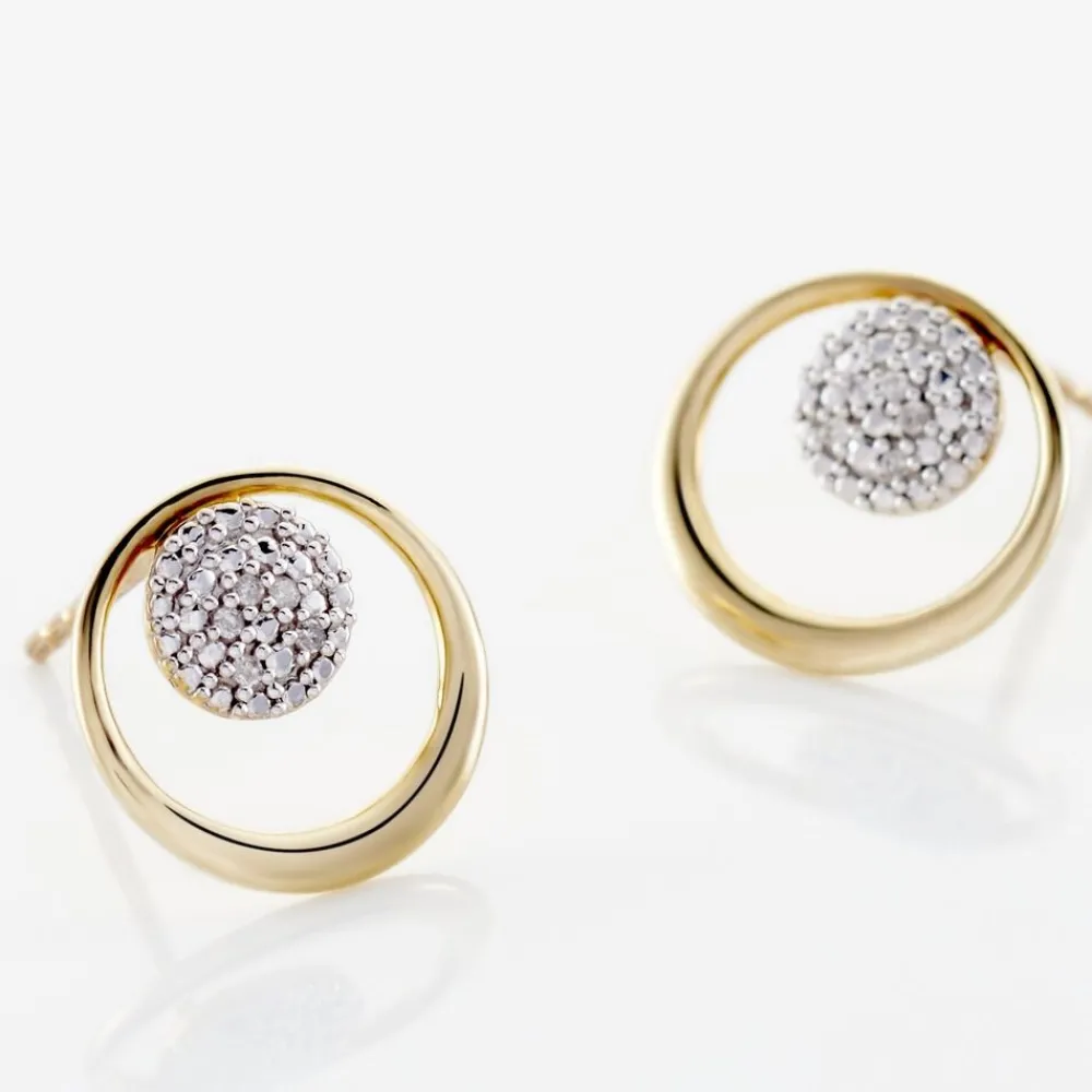 Marc Orian Cadeaux Mariage|Bijoux Diamant > Boucles D'oreilles Puces Or Jaune Laberiane Diamants