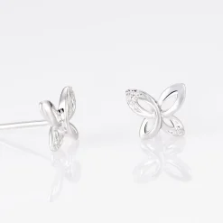 Marc Orian Cadeaux Mariage|Bijoux Diamant > Boucles D'oreilles Puces Papillon Or Blanc Diamant