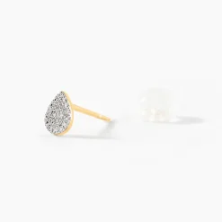 Marc Orian Cadeaux Mariage|Bijoux Diamant > Boucles D'oreilles Puces Pear C Or Jaune Diamant