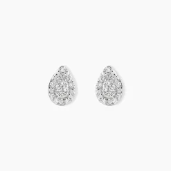 Marc Orian Cadeaux Mariage|Bijoux Diamant > Boucles D'oreilles Puces Pear C Or Jaune Diamant