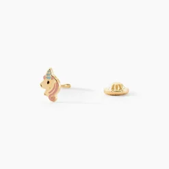 Boucles D'oreilles Puces Pegasus Or Jaune
