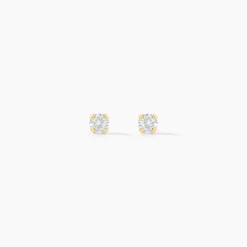 Marc Orian Bijoux Zirconium|Bijoux Homme > Boucles D'oreilles Puces Pepita Or Jaune Oxyde De Zirconium