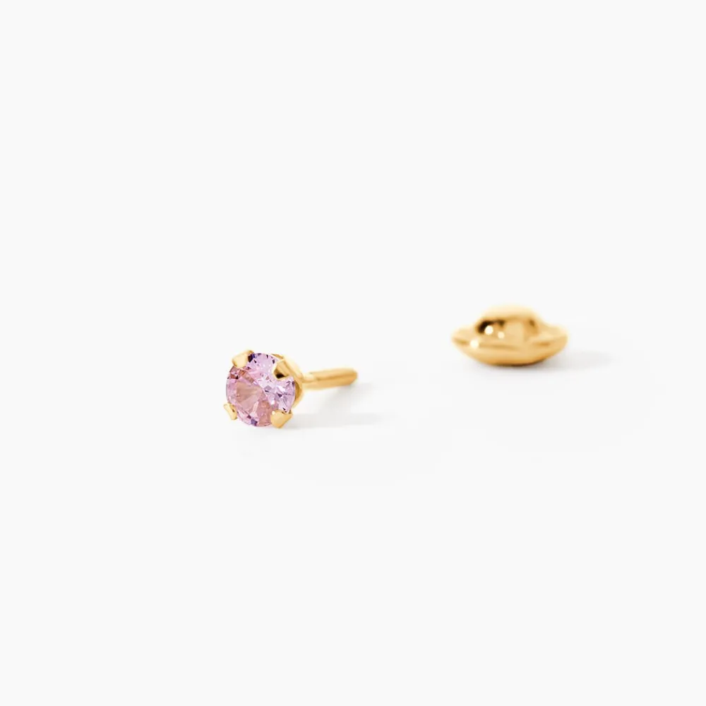 Marc Orian Bijoux Zirconium|Bijoux Homme > Boucles D'oreilles Puces Pepita Or Jaune Oxyde De Zirconium