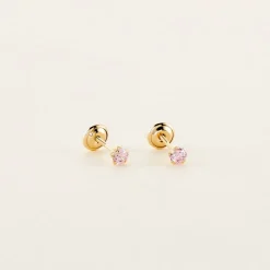 Marc Orian Bijoux Zirconium|Bijoux Homme > Boucles D'oreilles Puces Pepita Or Jaune Oxyde De Zirconium