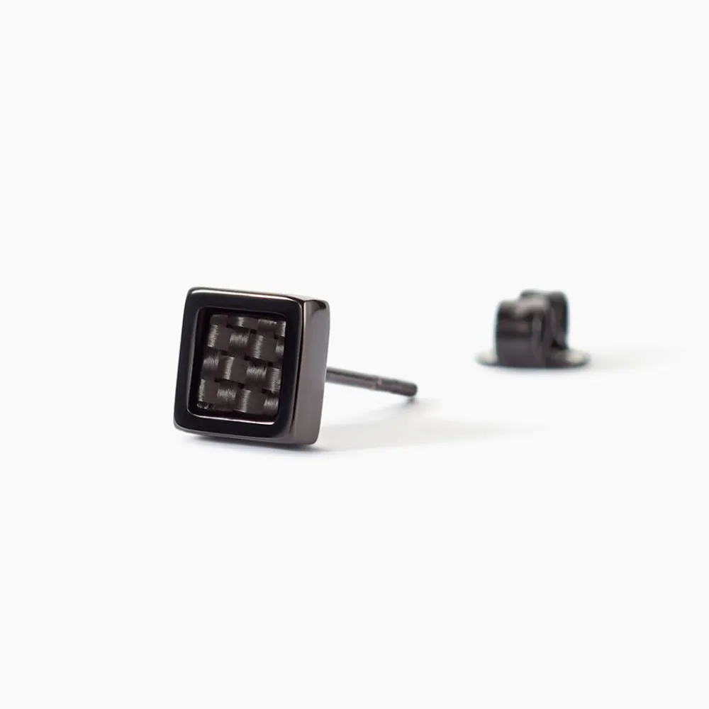 PHEBUS HIM Bijoux Homme|Boucles D'Oreilles Acier Inoxydable > Boucles D'oreilles Puces Acier Noir