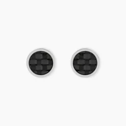 PHEBUS HIM Bijoux Homme|Boucles D'Oreilles Acier Inoxydable > Boucles D'oreilles Puces Classique Acier Blanc