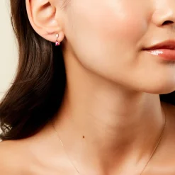 Marc Orian Cadeaux Mariage|Boucles D'Oreilles Mariage > Boucles D'Oreilles Puces Porfirio Or Jaune Rubis Diamant