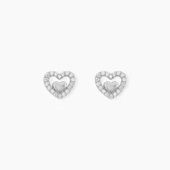 Marc Orian Bijoux Zirconium|Boucles D'Oreilles Argent > Boucles D'oreilles Puces Rizlene Argent Blanc Oxyde De Zirconium