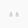 Marc Orian Bijoux Zirconium|Boucles D'Oreilles Argent > Boucles D'oreilles Puces Roma Argent Blanc Oxyde De Zirconium