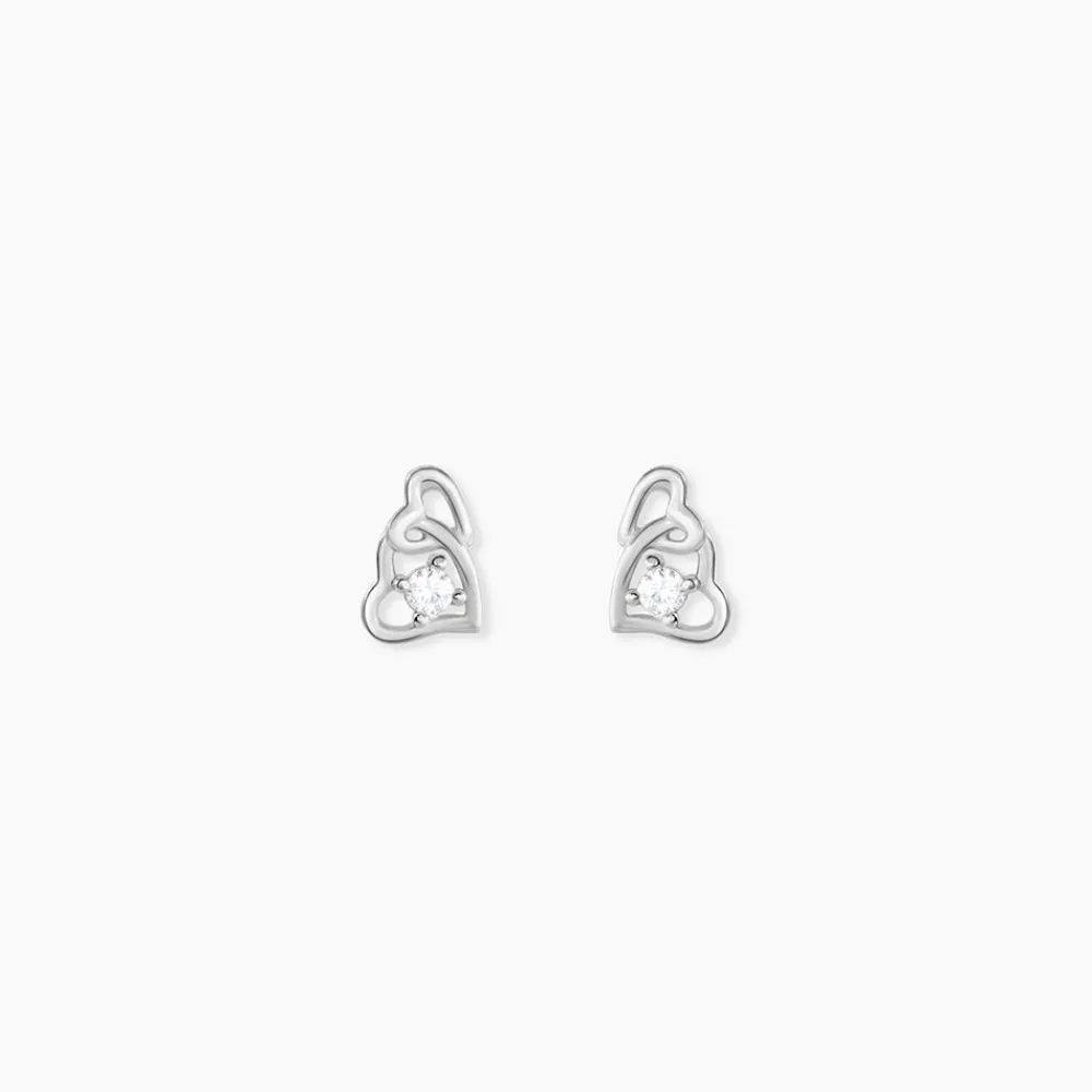 Marc Orian Bijoux Zirconium|Boucles D'Oreilles Argent > Boucles D'oreilles Puces Roma Argent Blanc Oxyde De Zirconium
