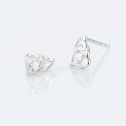 Marc Orian Bijoux Zirconium|Boucles D'Oreilles Argent > Boucles D'oreilles Puces Roma Argent Blanc Oxyde De Zirconium