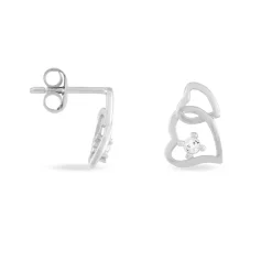 Marc Orian Bijoux Zirconium|Boucles D'Oreilles Argent > Boucles D'oreilles Puces Roma Argent Blanc Oxyde De Zirconium