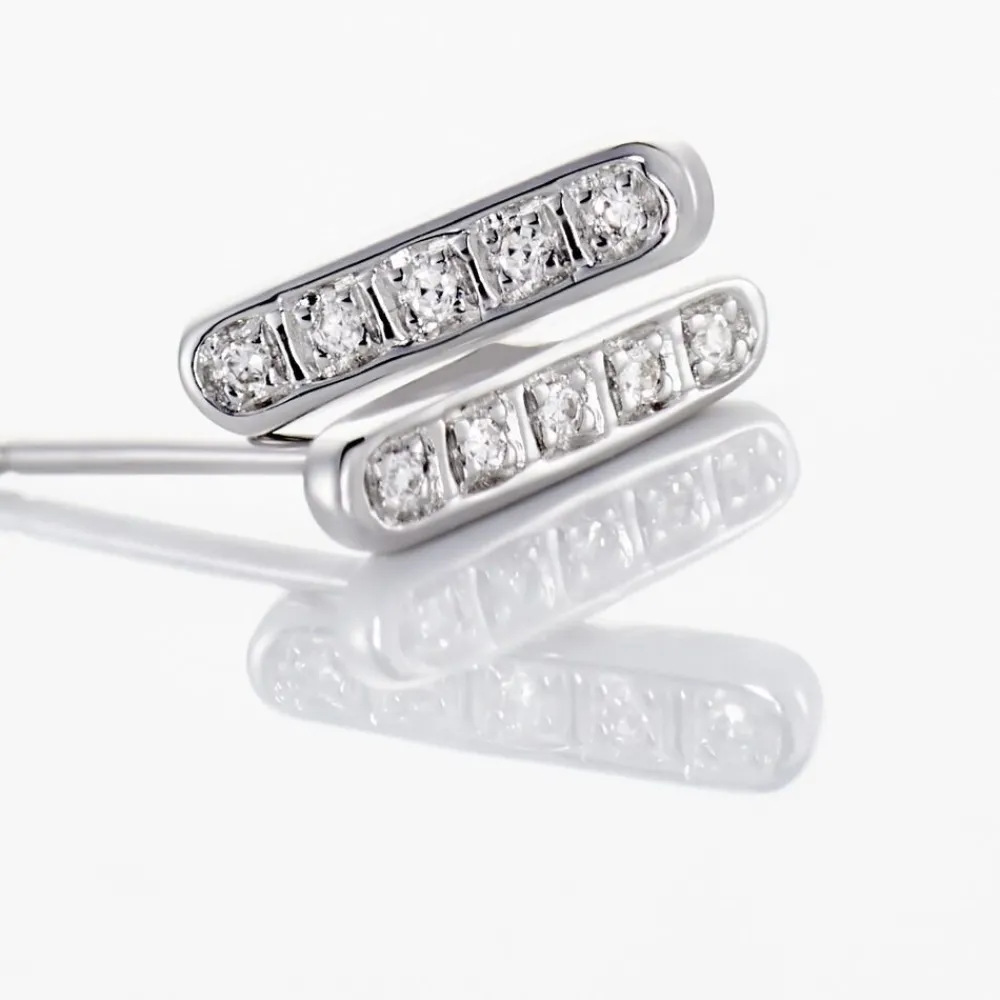 Marc Orian Bijoux Or|Bijoux Diamant > Boucles D'oreilles Puces Rosalin Blanc Diamant Blanc