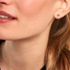 Marc Orian Cadeaux Mariage|Anniversaire De Mariage > Boucles D'oreilles Puces Sabella Or Jaune Rubis Diamant